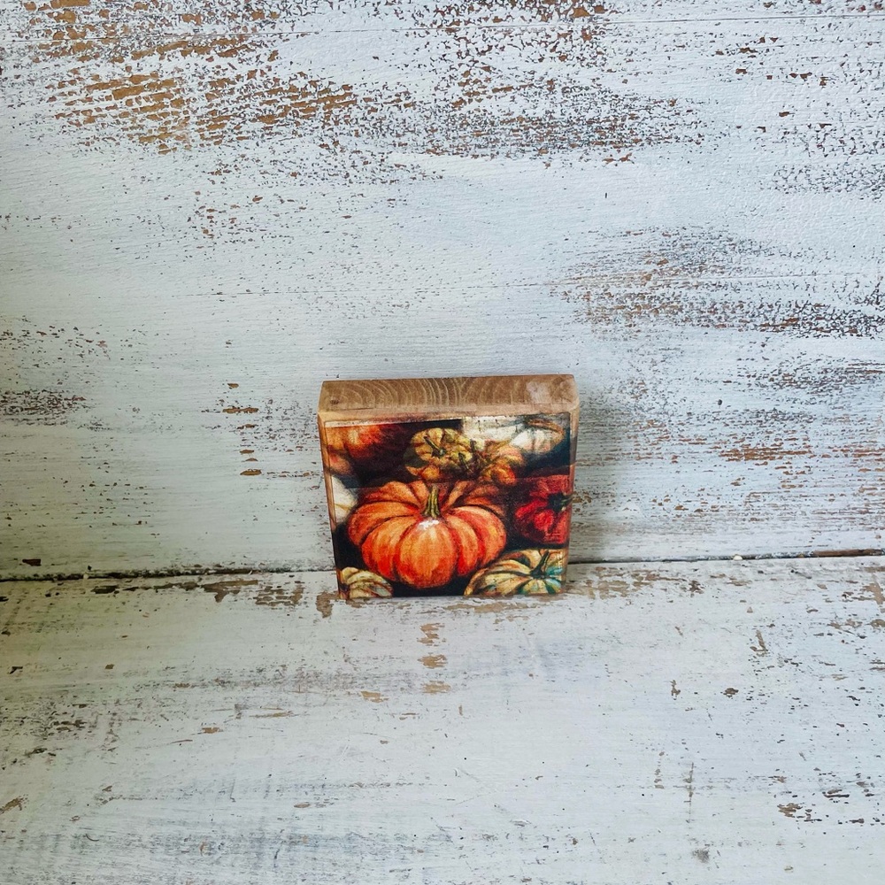 *Pumpkins Wood Block Sign - Picture 9 of 11